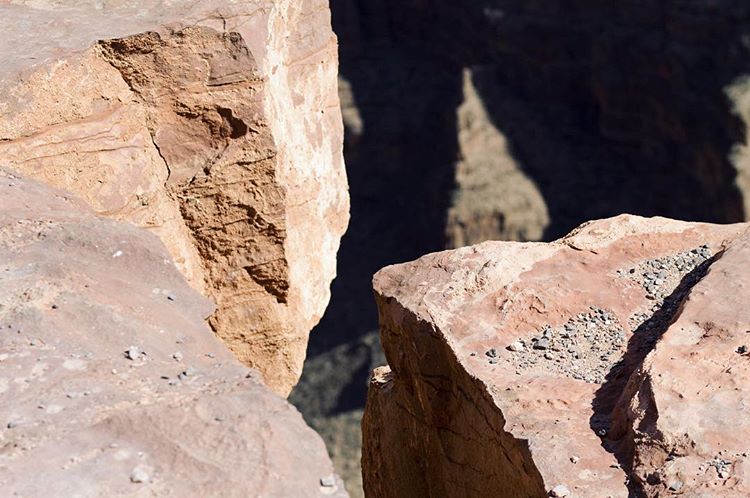 Watch your step cause if you slip off here you'll straight up fall in the fucking Grand Canyon and die.