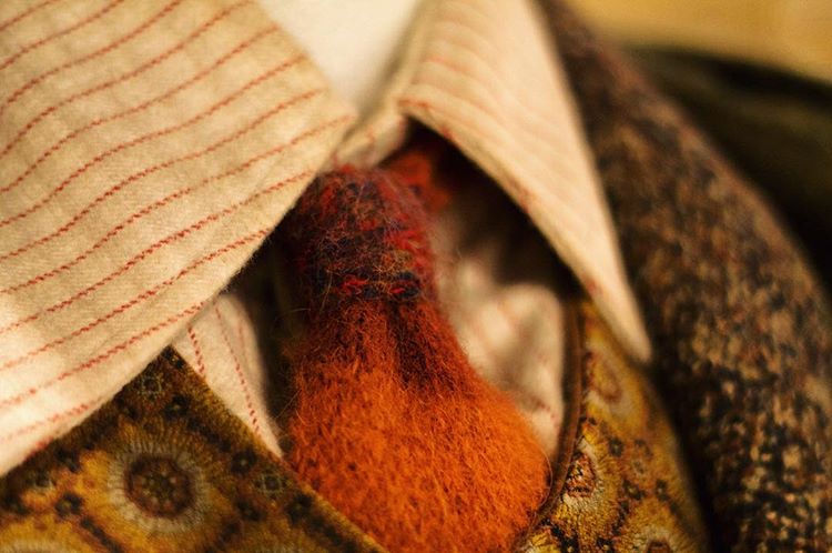 Incredible costume design details on Arthur Weasley.