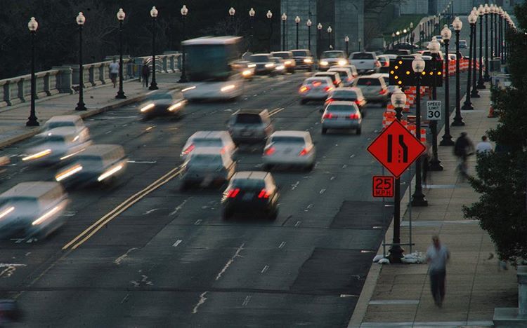 Memorial Bridge at dusk