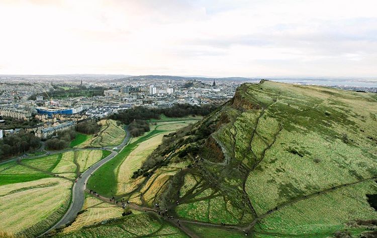 5.1 - people making goat tracks outside of edinburgh