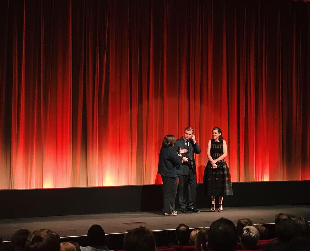 169.1 - i saw dunkirk tonight. christopher nolan was there. chattin'