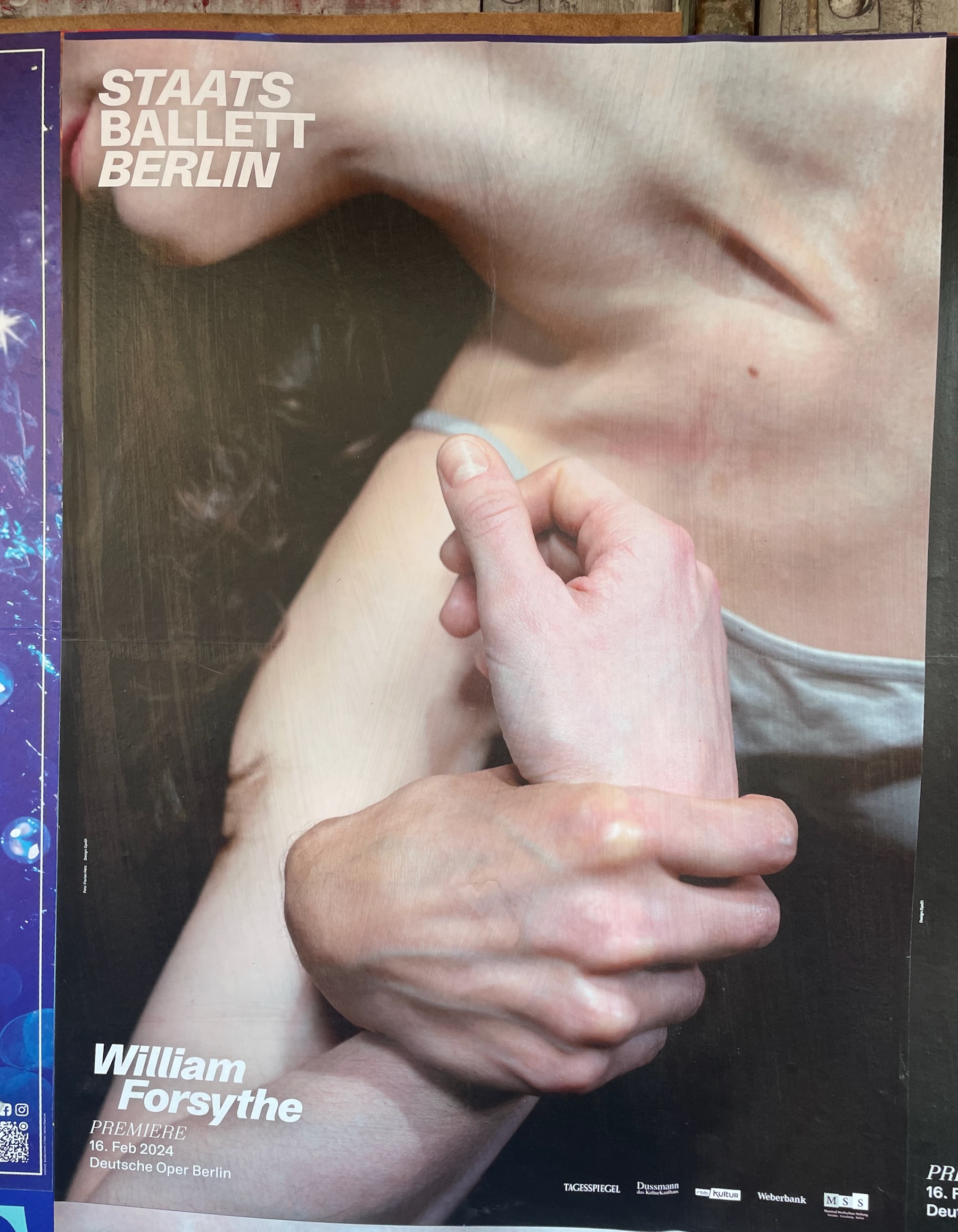 Close up of ballet dancer’s neck